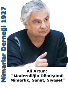 Ali Artun: “Modernliğin Dönüşümü – Mimarlık, Sanat, Siyaset” üzerine konuşuyor - ali-artun-konf