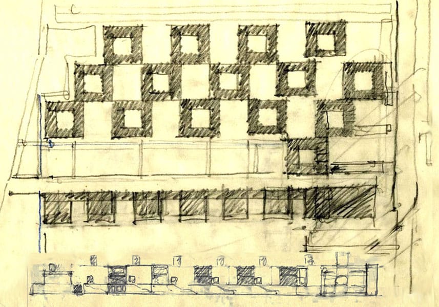 Balkrishna Doshi, Bir Üniversite  Kampüsü için Le Corbu+Louis Kahn