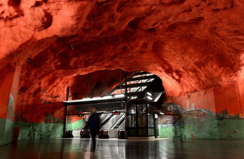 SWEDEN-STOCKHOLM-SUBWAY-ART