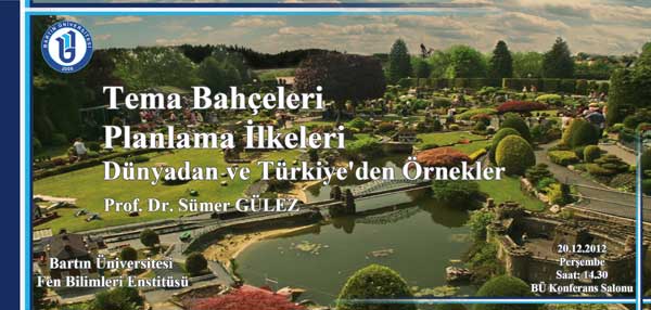 Tema Bahçeleri Planlama İlkeleri