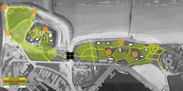 Oostende’da deniz kıyısında ve bunker’lerin orada…