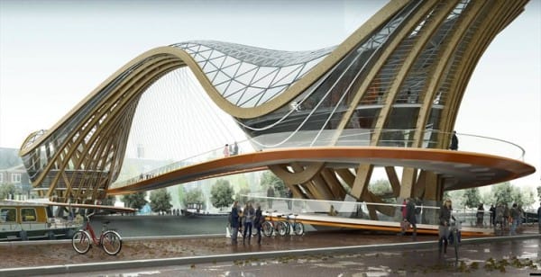 Amsterdam için yeni bir yaşanabilir köprü