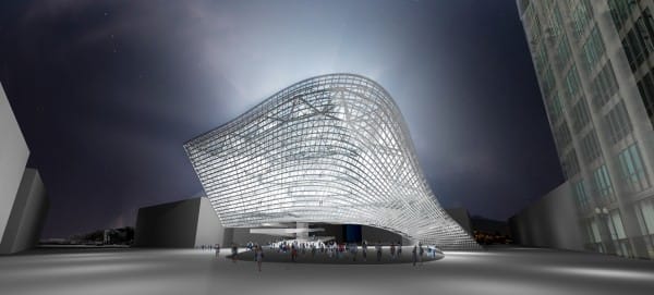 San Fransisco için bir konser salonu projesi.