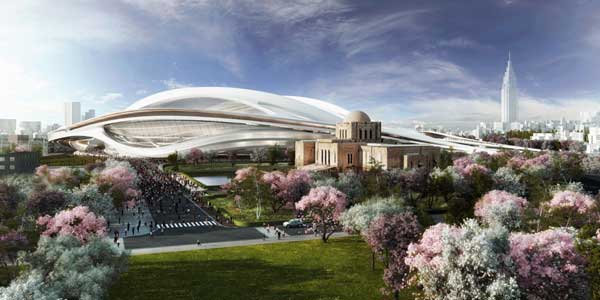 Bir stadyum Zaha Hadid Architects