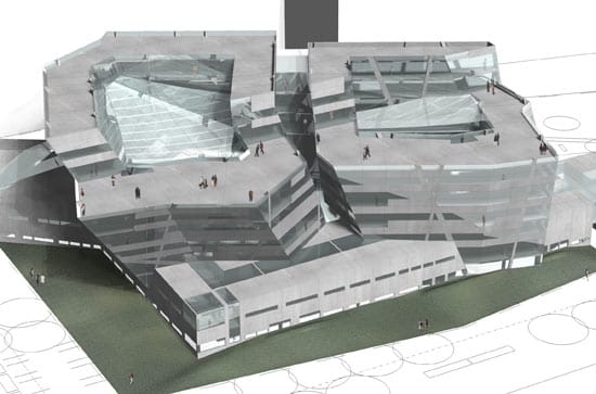 Viyana Üniversitesi için bir proje Eric Owen Moss Mimarlar