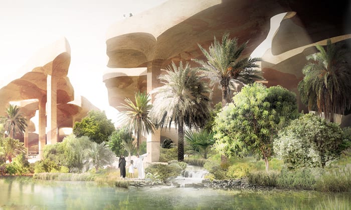 Abu Dabi’nin yeni Al Fayah Park :gölgede yeşil alan yaratmak…
