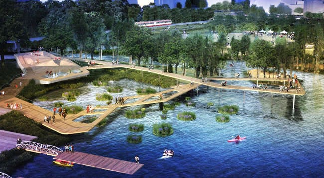 Waller Creek Parkı Tasarım Yarışması