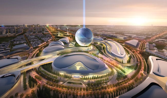 Adrian Smith + Gordon Gill Kazakistan Astana World Expo 2017 yarışmasını kazandı