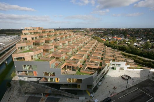 JDS Dağ Konutları / BIG  Green Roof Park Danimarka