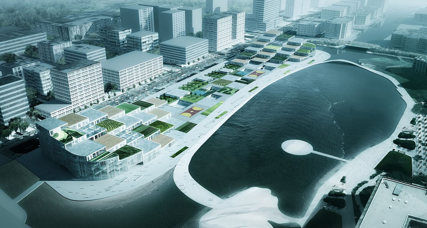 Ningbo Kültür ve Ticaret Merkezi schmidt hammer lassen Mimarlar