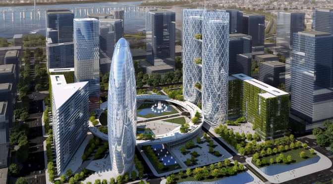 QIANHAI Borsa Meydanı ANDREA MAFFEI Mimarlar