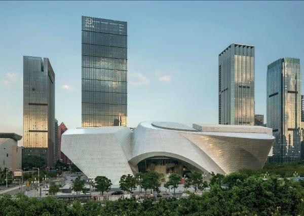 Coop Himmelb (l) au, Shenzhen Çağdaş Sanat ve Planlama Müzesi Fuarı’nı tamamladı