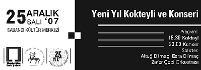 Mimarlar Odası İzmir Şubesi Yeni Yıl Kokteyli (25 Aralık 2007)