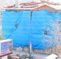 Han önü apartmana konak görüntüsü