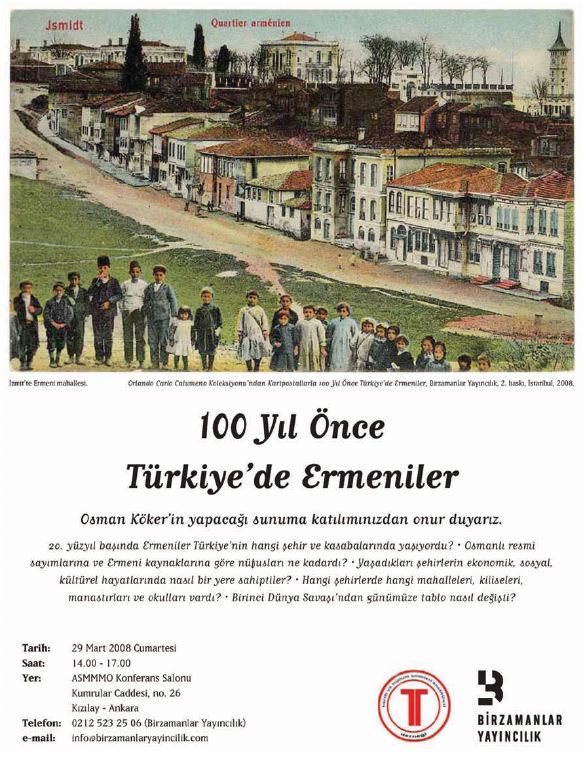 100 yıl önce Türkiye’de Ermeniler (29 Mart 2008)