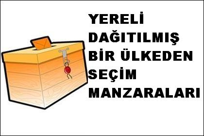 Yereli dağıtılmış bir ülkeden seçim manzaraları