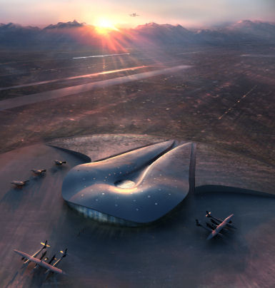 Foster+Partners’ın Uzay Üssü inşaatına, New Mexico’da başlandı