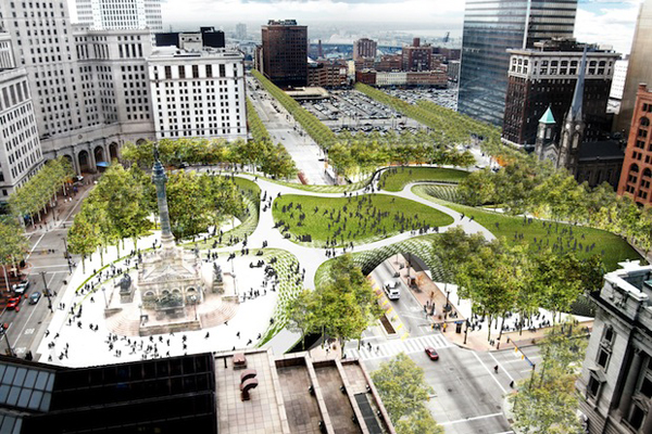 High Line’ın tasarımcıları gözlerini Cleveland kent merkezine dikti