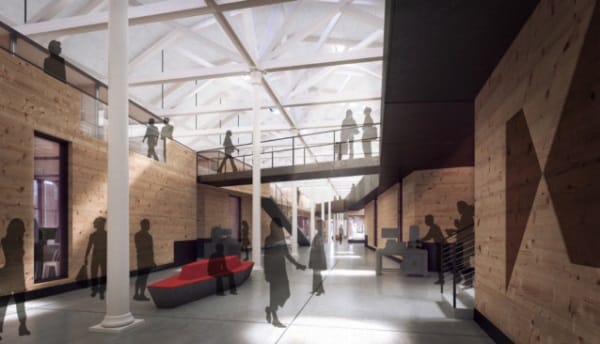 Rogers Partners, Brooklyn Navy Yard için fütüristik bir fabrika ortaya koyuyor