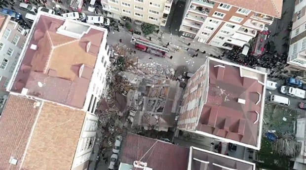 Bahçelievler’de 7 katlı bina çöktü