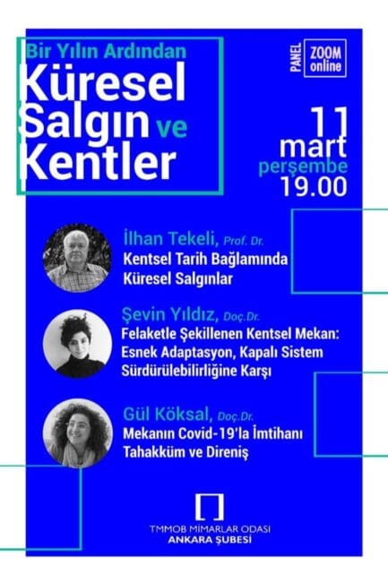 KÜRESEL SALGIN ve KENTLER     11 Mart Saat 19.00