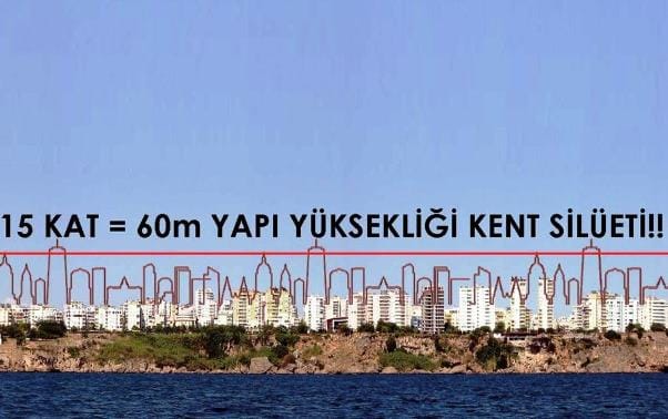 Antalya’da falezlere 15 kat, 60 metrelik imar izni yargıya taşındı!