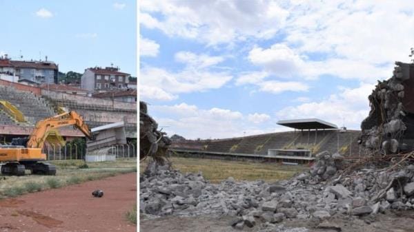 Millet Bahçesi yıkımı: Cebeci İnönü Stadyumu yıkılıyor