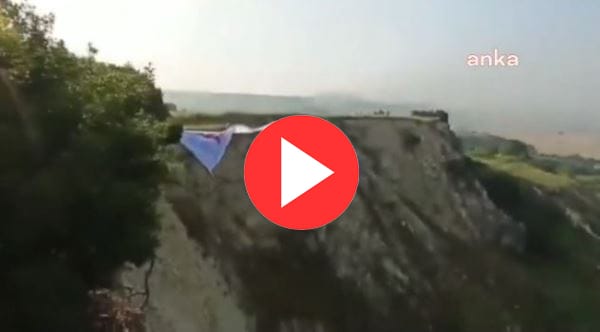 Erdoğan’ın katılacağı temel atma töreninin yapılacağı alana ‘Ya Kanal Ya İstanbul’ pankartı