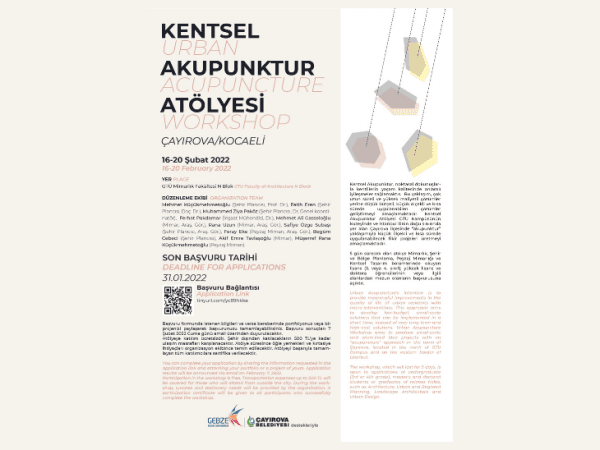 Çayırova için Kentsel Akupunktur Atölyesi