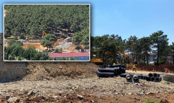 Aydos’ta talan sürüyor: ‘Pazar günü iş makinası ile ne yapılıyor?’