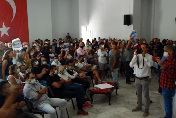 Marmaris halkı Sinpaş’ın ÇED toplantısına izin vermedi
