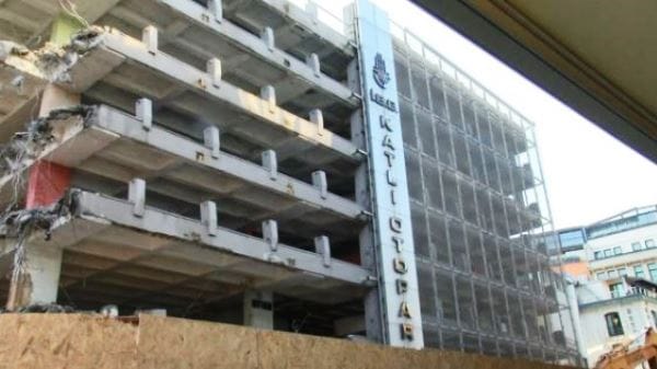 Karaköy Katlı Otoparkı’nda yıkım başladı
