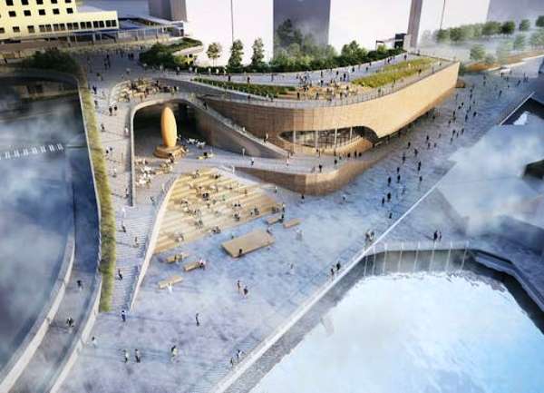 LMN Architects’in Seattle Akvaryumu’ndaki “süpürme” genişlemesi, inşaatta önemli ilerleme kaydetti