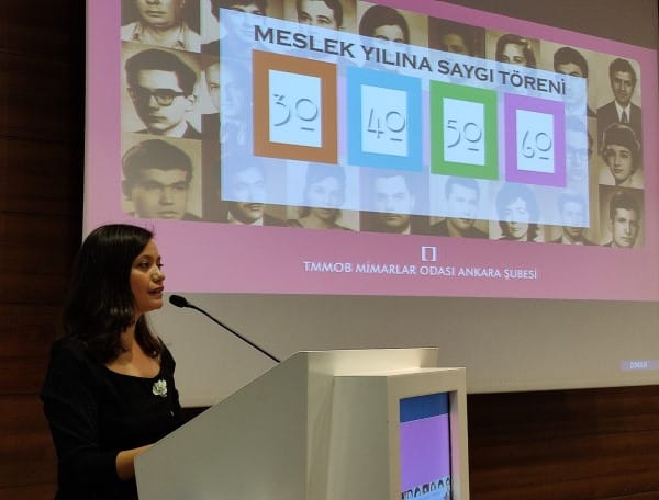 Mimarlar, mesleğe ömür verenleri onurlandırdı