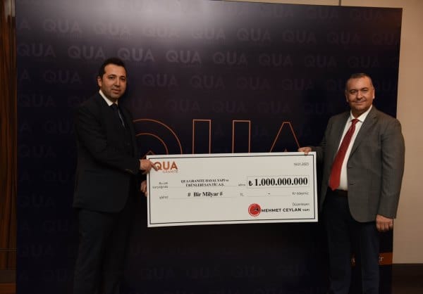 QUA GRANİTE’TEN 1 MİLYAR TL’LİK REKOR SATIŞ