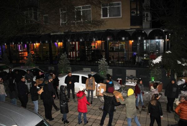 Başkent’te, TMMOB’un deprem bölgelerine yardımı devam ediyor