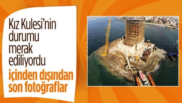 Durumu merak edilen Kız Kulesi’nin içinden ve dışından son fotoğraflar