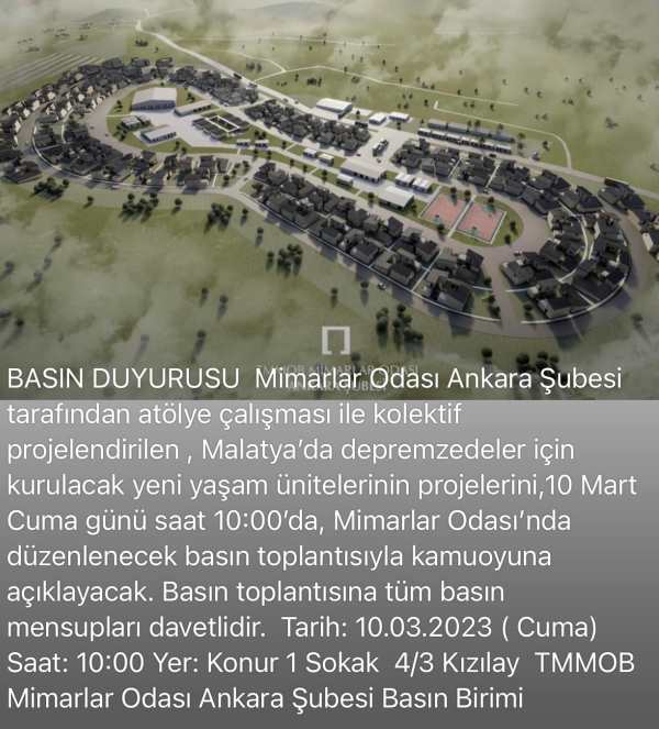 MALATYA’DA DEPREMZEDELER İÇİN KURULACAK YENİ YAŞAM ÜNİTELERİ…
