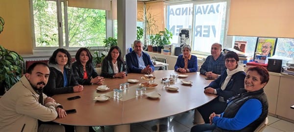 Yeşil Sol Parti’nden mimarlara  dayanışma ziyareti