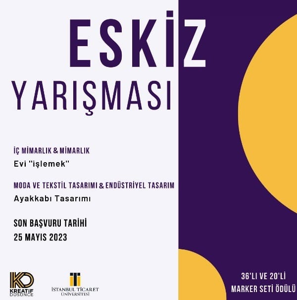 İstanbul Ticaret Üniversitesi Kreatif Düşünce Topluluğu Eskiz Yarışması