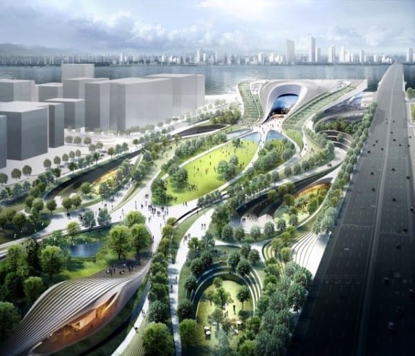 Zaha Hadid Architects, Seul’deki 2. Sejong Kültür Merkezi yarışması için ilgi çekici bir doğa temelli konseptle kısa listeye girdi