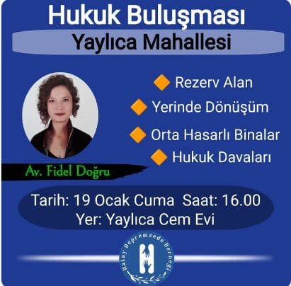 Rezerv Alan için HUKUK BULUŞMASI