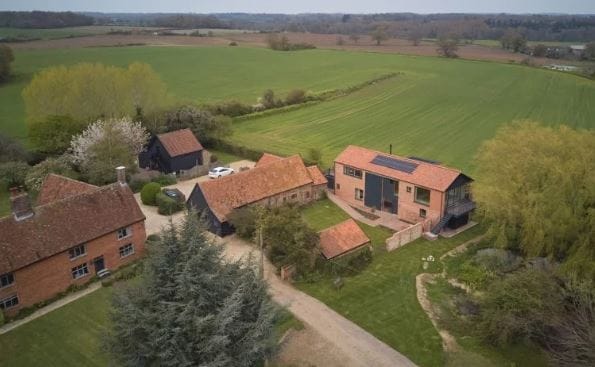 Suffolk çiftliğinde ahır benzeri bir tatil evi
