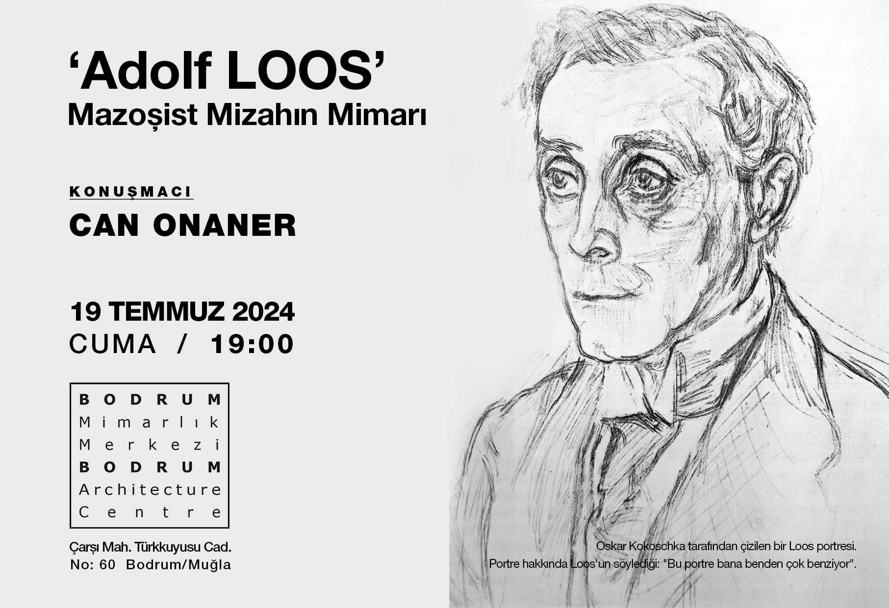 “Adolf LOOS, Mazoşist Mizahın Mimarı” Sunumu