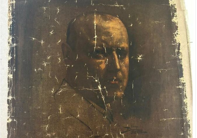 Ressam Lazar Binenbaum’a ait Benito Mussolini tablosu Türkiye’de satışa çıktı