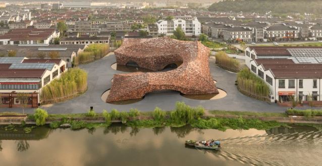 Kengo Kuma ve Ortakları Çin kil müzesini el yapımı çinilerle kapladı