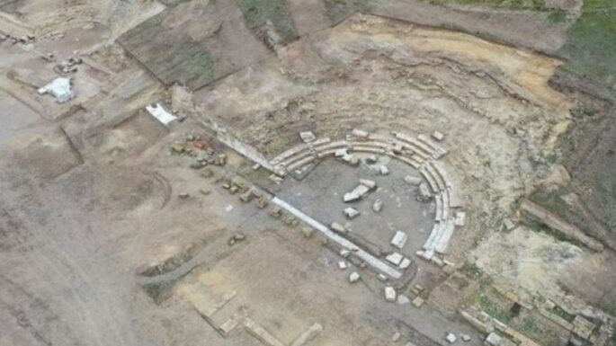 Pompeiopolis Antik Kenti’nde tiyatro ve odeonda yürütülen kazılar tamamlandı