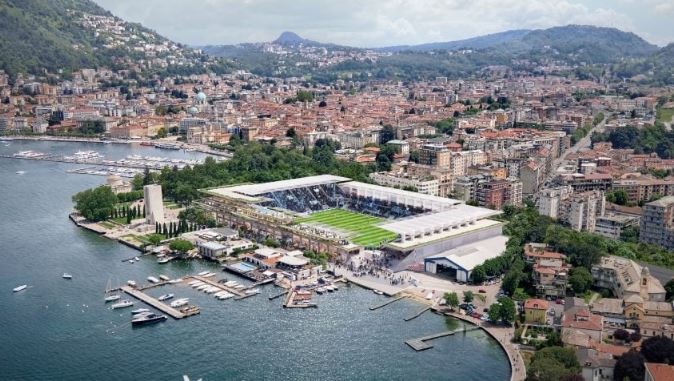 Como Gölü’ndeki Giuseppe Sinigaglia Stadyumu’nu yenilemesi…