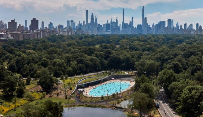 Central Park rekreasyon tesisi “peyzaj ve mimarinin en üst düzey birleşimi” olarak tasarlandı