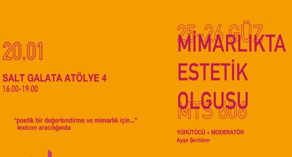 Mimarlıkta Estetik Olgusu: “poetik bir değerlendirme ve mimarlık için… “